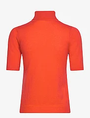 Davida Cashmere - Turtleneck T-shirt - rullekraver - blood orange - 1