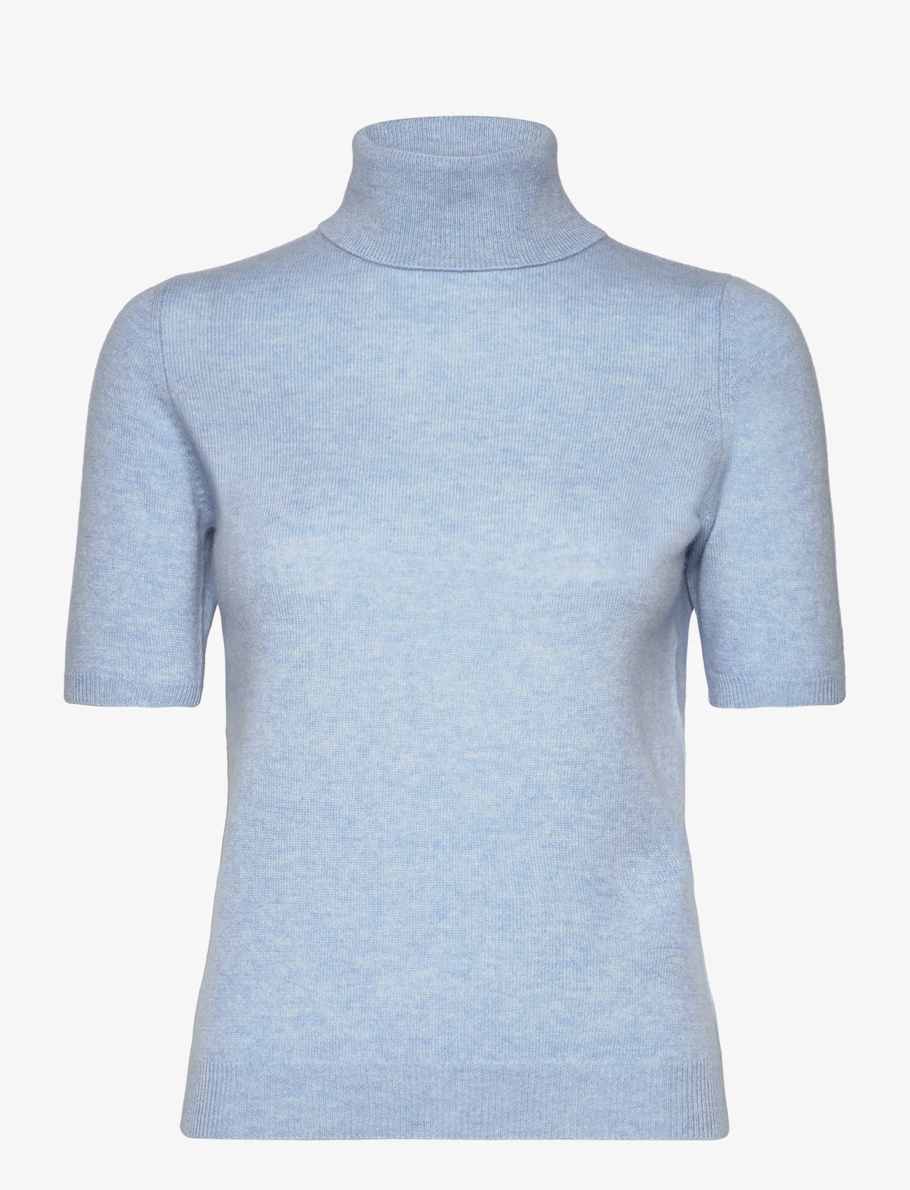 Davida Cashmere - Turtleneck T-shirt - poolopaidat - blue fog - 0