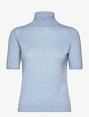 Davida Cashmere - Turtleneck T-shirt - megztiniai su aukšta apykakle - blue fog - 0