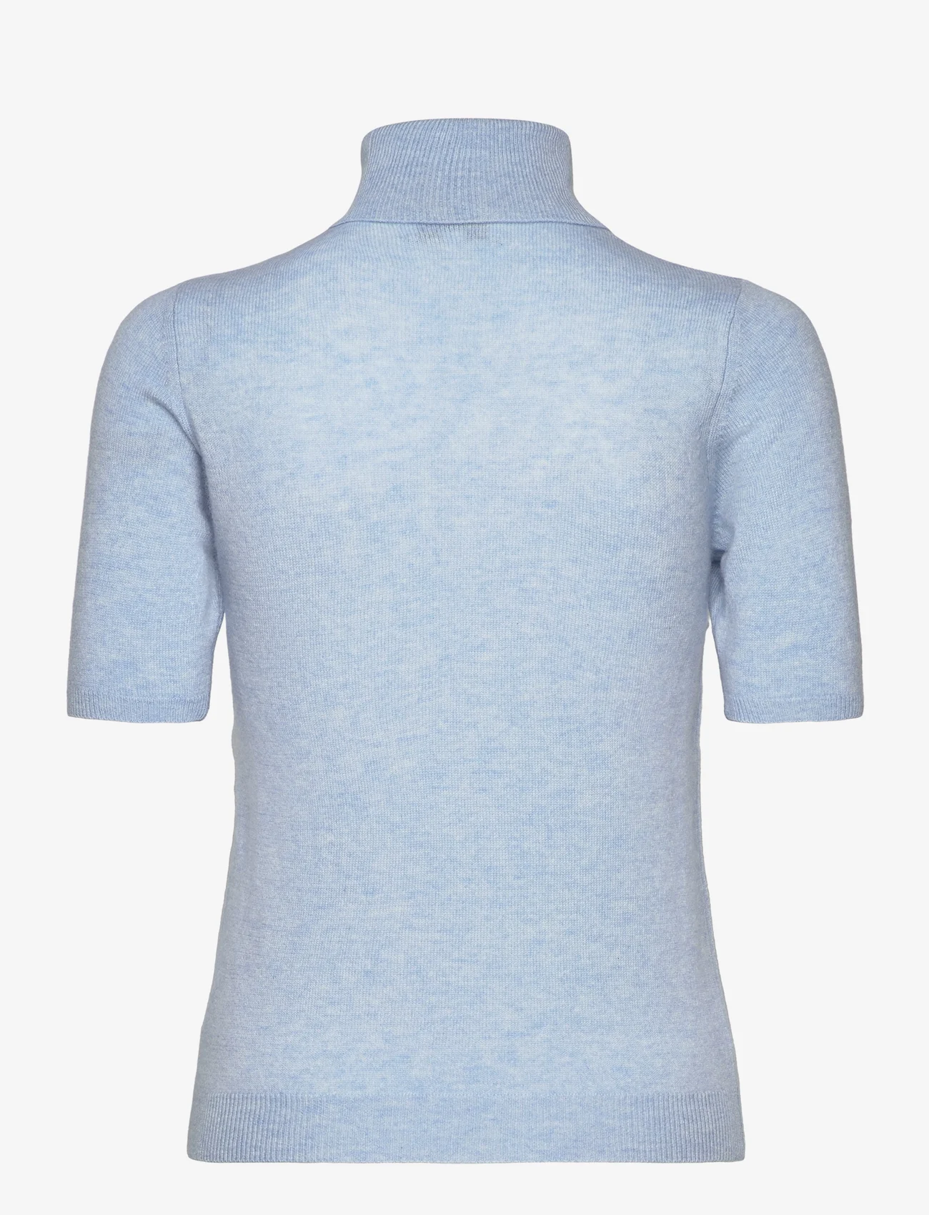 Davida Cashmere - Turtleneck T-shirt - polotröjor - blue fog - 1