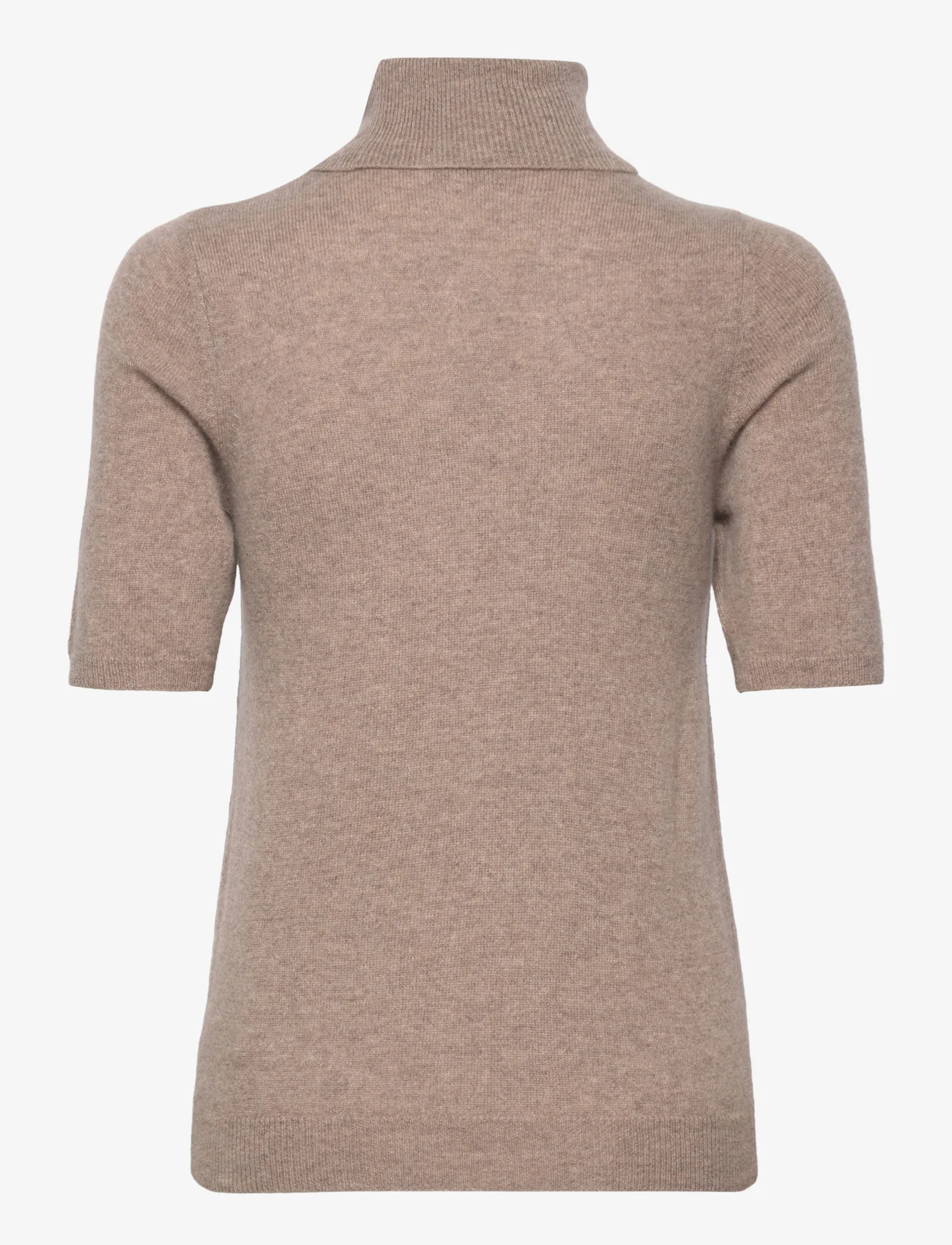 Davida Cashmere - Turtleneck T-shirt - megztiniai su aukšta apykakle - mink - 1