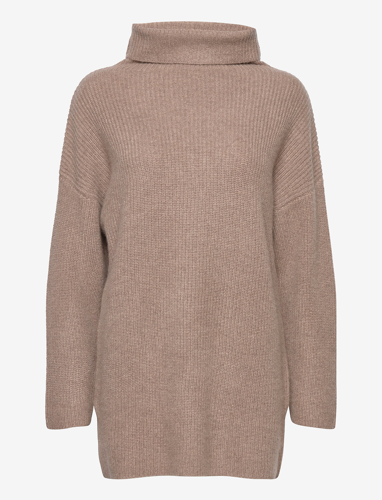 Davida Cashmere - Oversized Rib Sweater - mink - 0