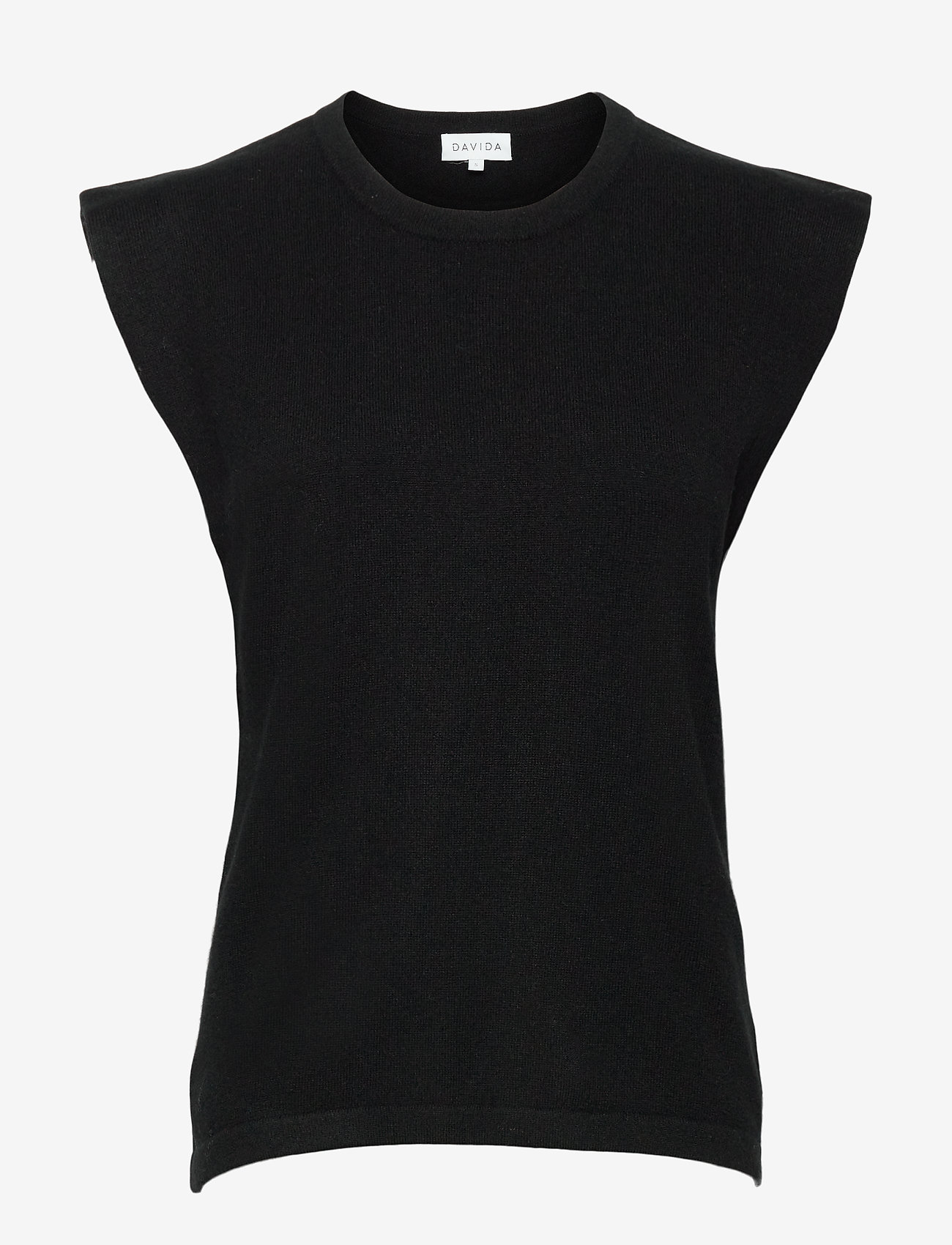 Davida Cashmere - Shoulder Detail Tank - black - 0