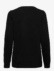 Davida Cashmere - Straight O-neck Sweater - neulepuserot - black - 1