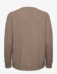 Davida Cashmere - Straight O-neck Sweater - trøjer - mink - 1