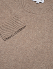 Davida Cashmere - Straight O-neck Sweater - swetry - mink - 2
