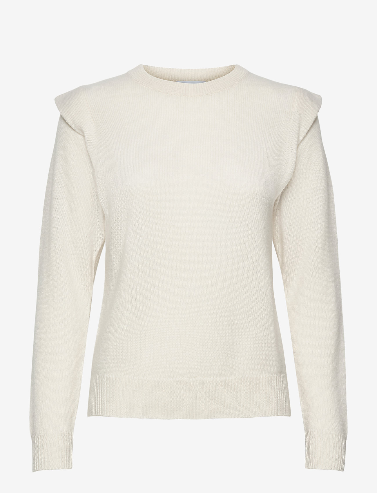 Davida Cashmere - Shoulder Fold Sweater - white - 0