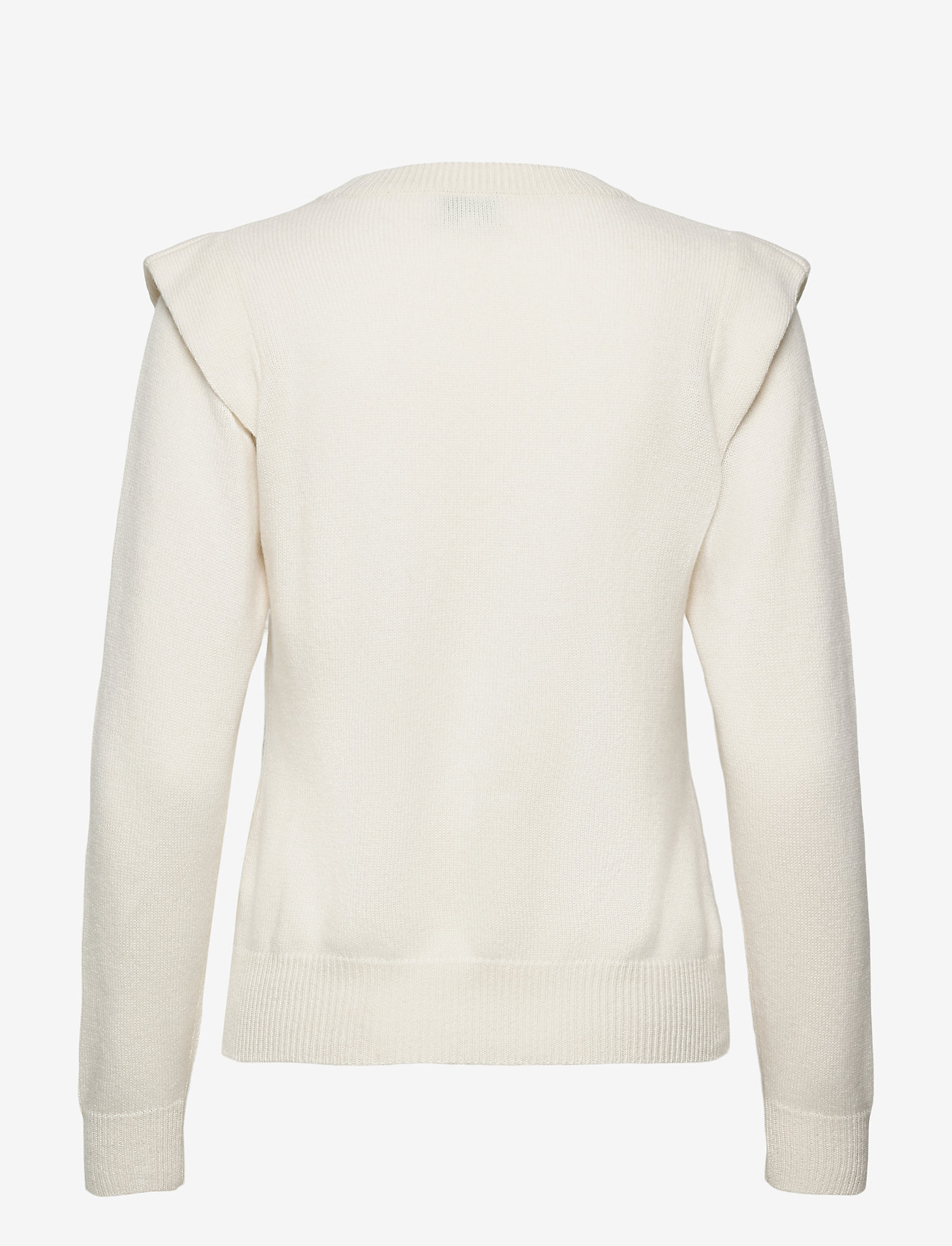 Davida Cashmere - Shoulder Fold Sweater - white - 1