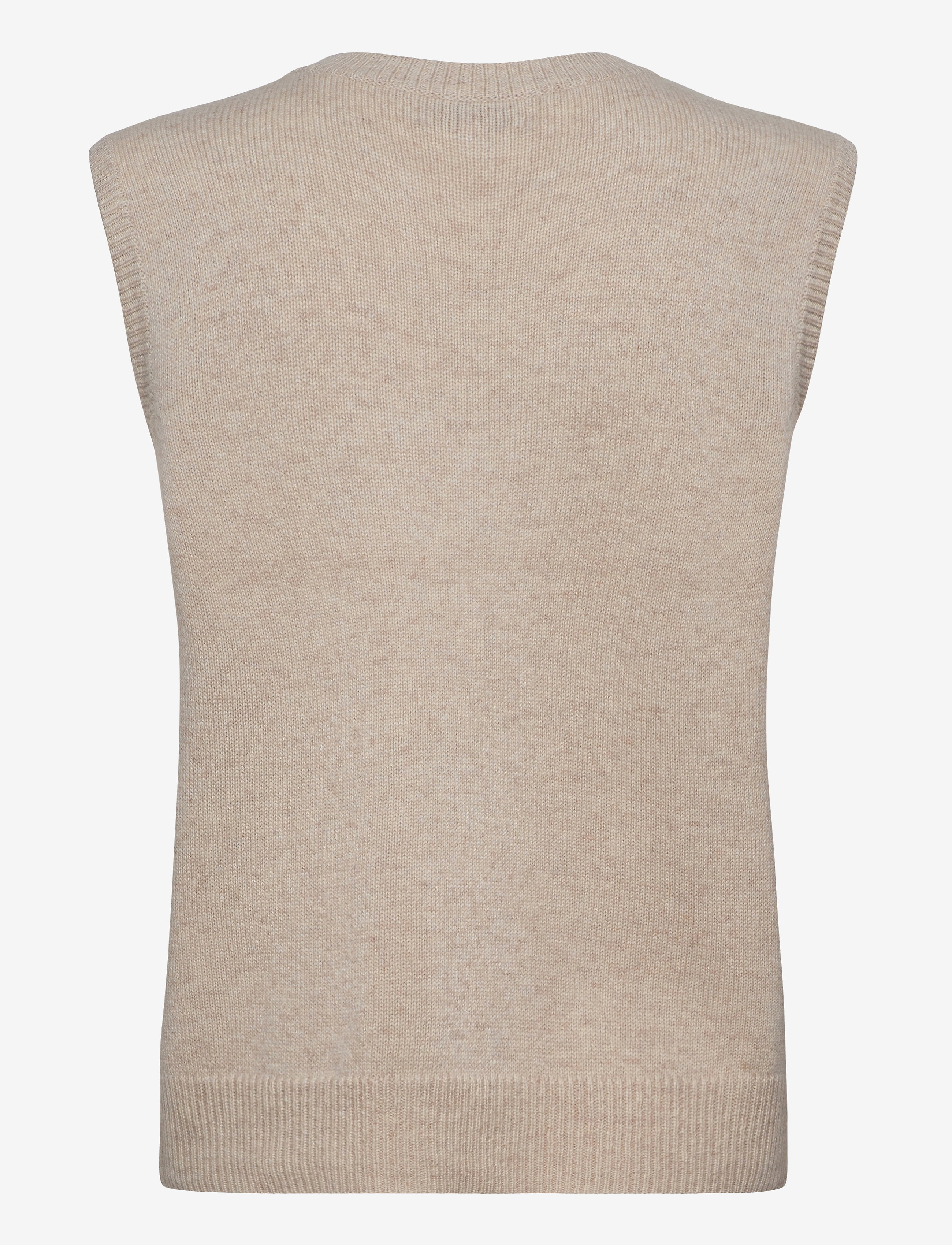 Davida Cashmere - O-neck Vest - light beige - 2