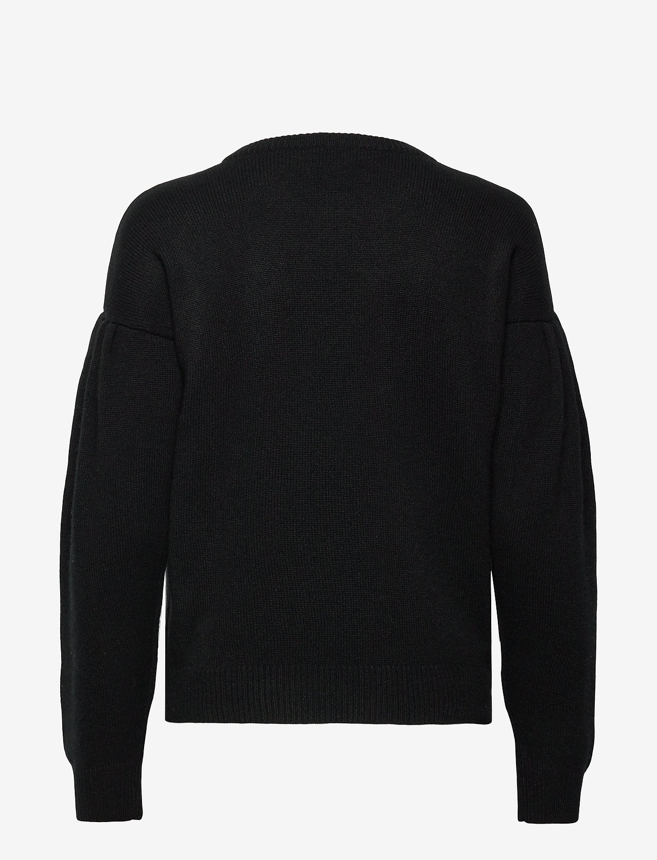 Davida Cashmere - Volume Sleeve Sweater - black - 1