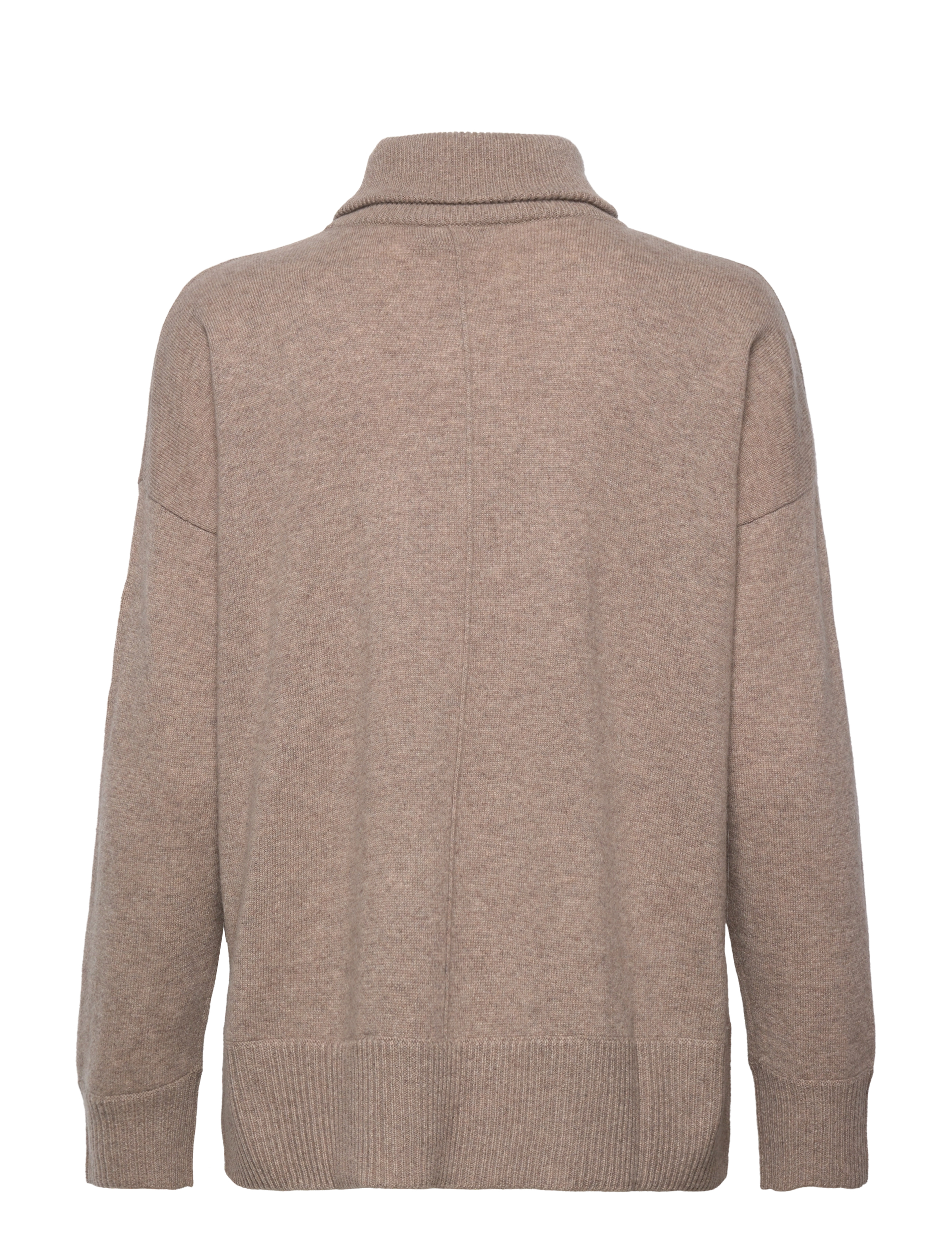 Davida Cashmere - Double Collar Wide Sweater - mink - 1