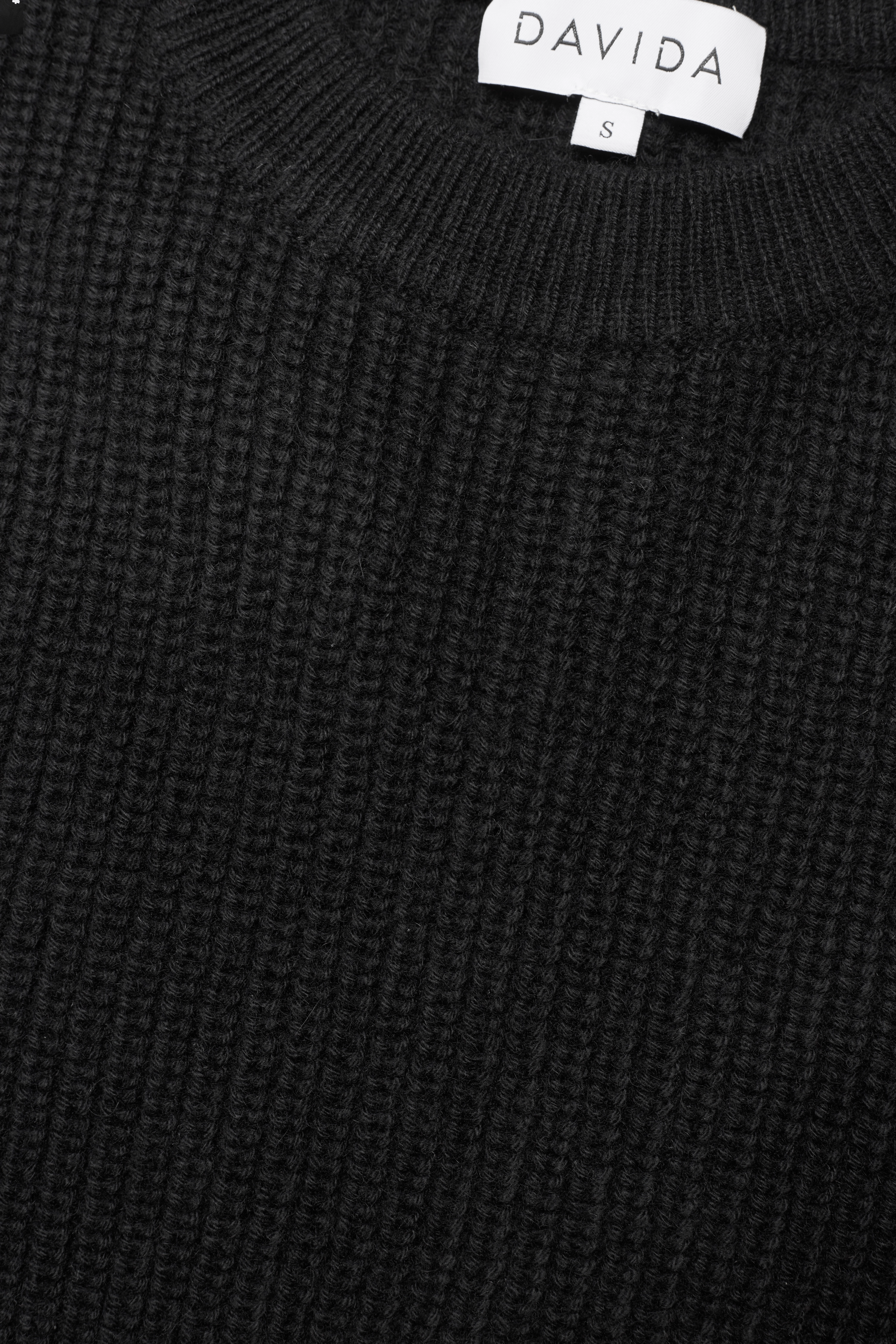 Davida Cashmere - Rib O-neck Long Vest - black - 2