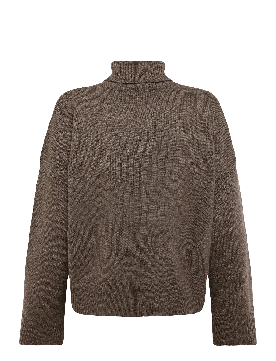 Davida Cashmere - chunky roll neck sweater - kaschmir - cacao - 1