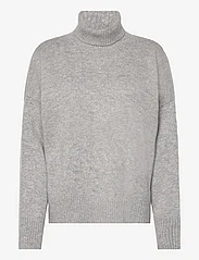 Davida Cashmere - Chunky Roll Neck Sweater - megztiniai su aukšta apykakle - light grey - 0