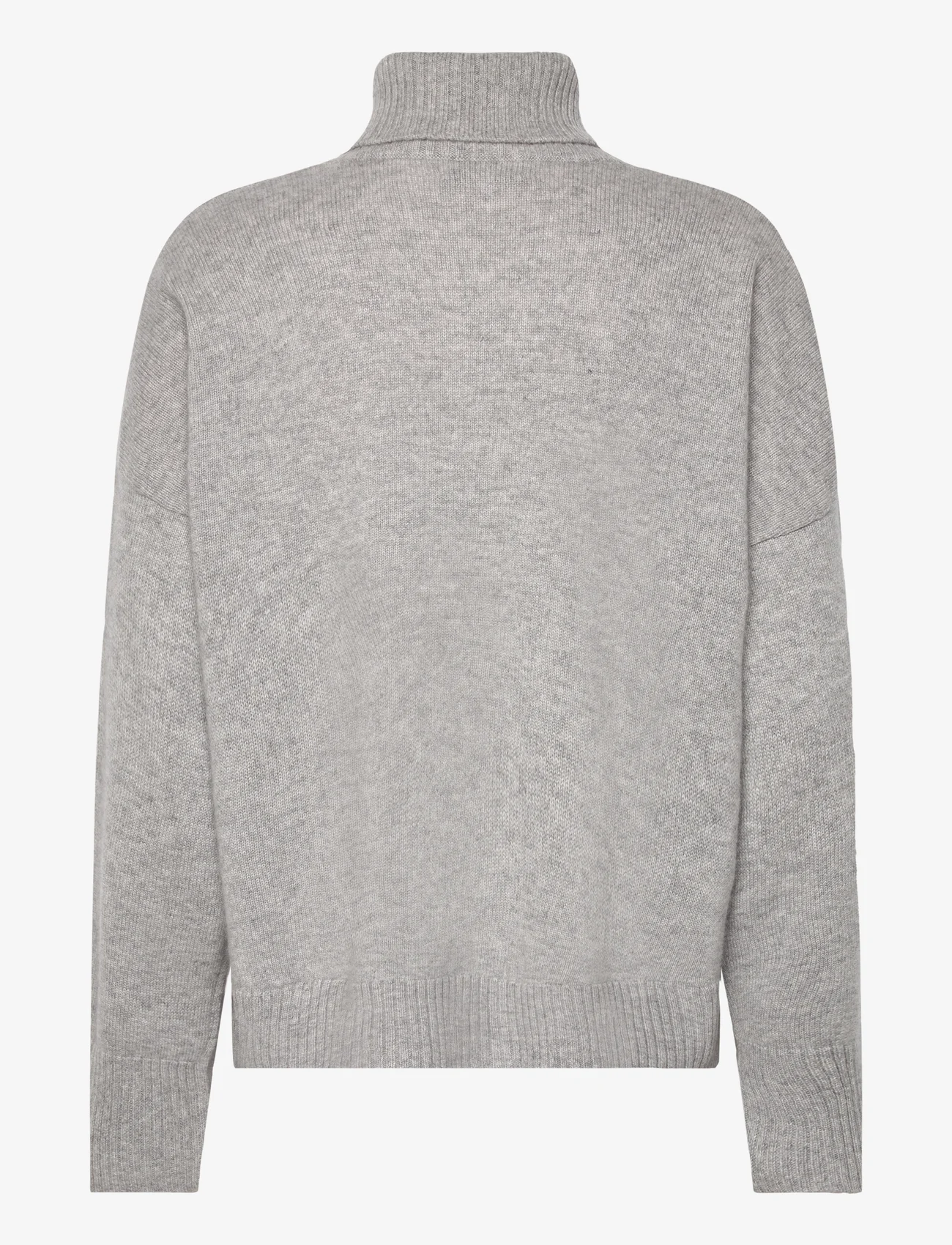 Davida Cashmere - Chunky Roll Neck Sweater - kõrge kaelusega džemprid - light grey - 1