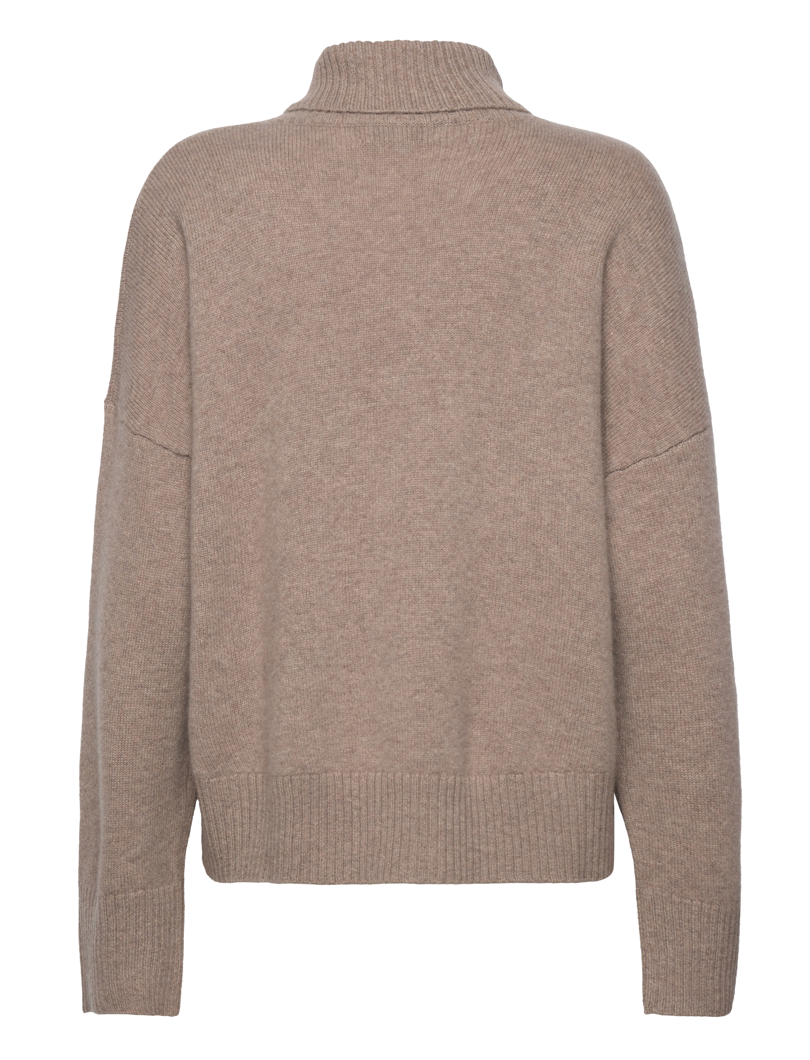 Davida Cashmere - Chunky Roll Neck Sweater - poolopaidat - mink - 1