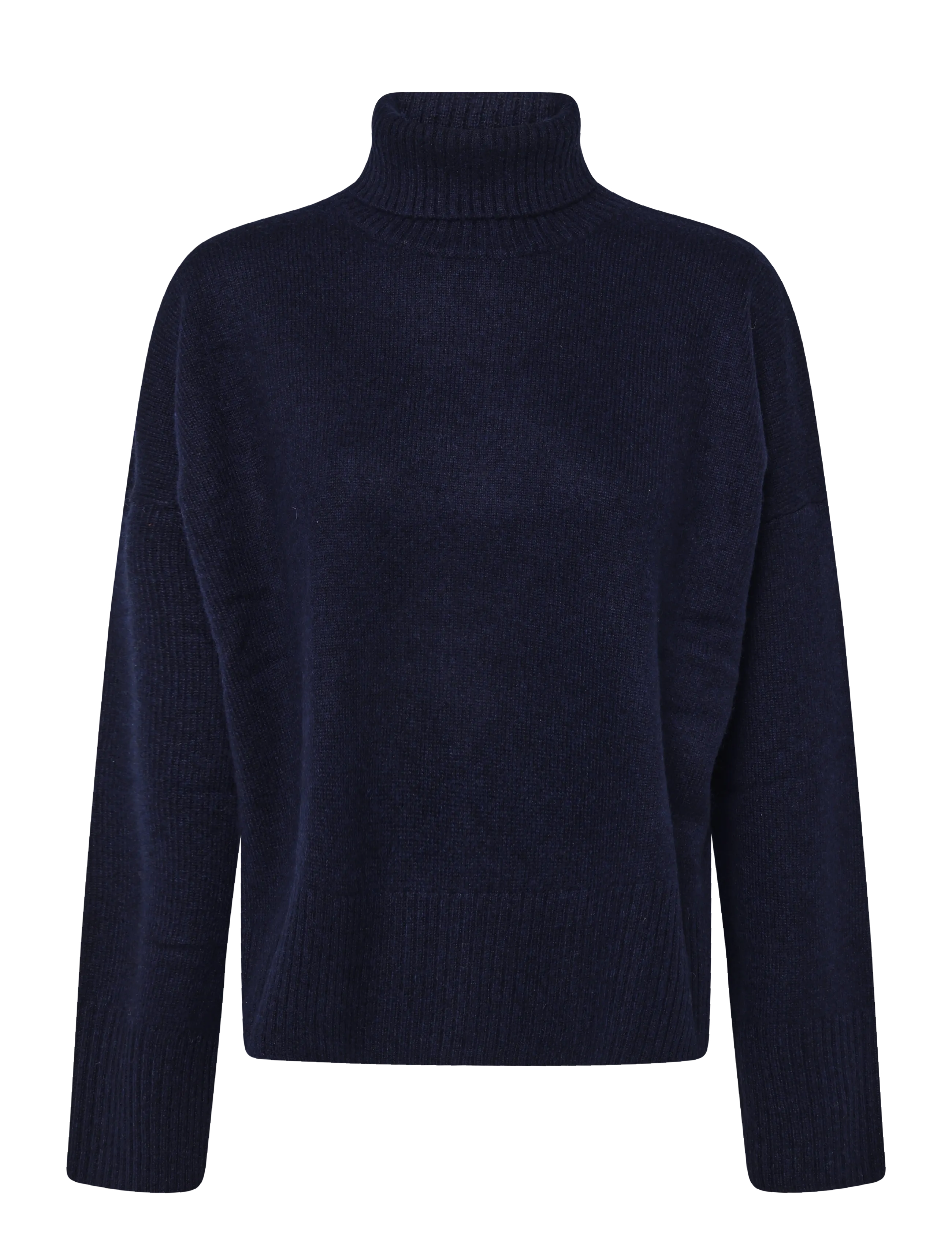 Davida Cashmere chunky roll neck sweater - Davida Cashmere - NAVY / navy