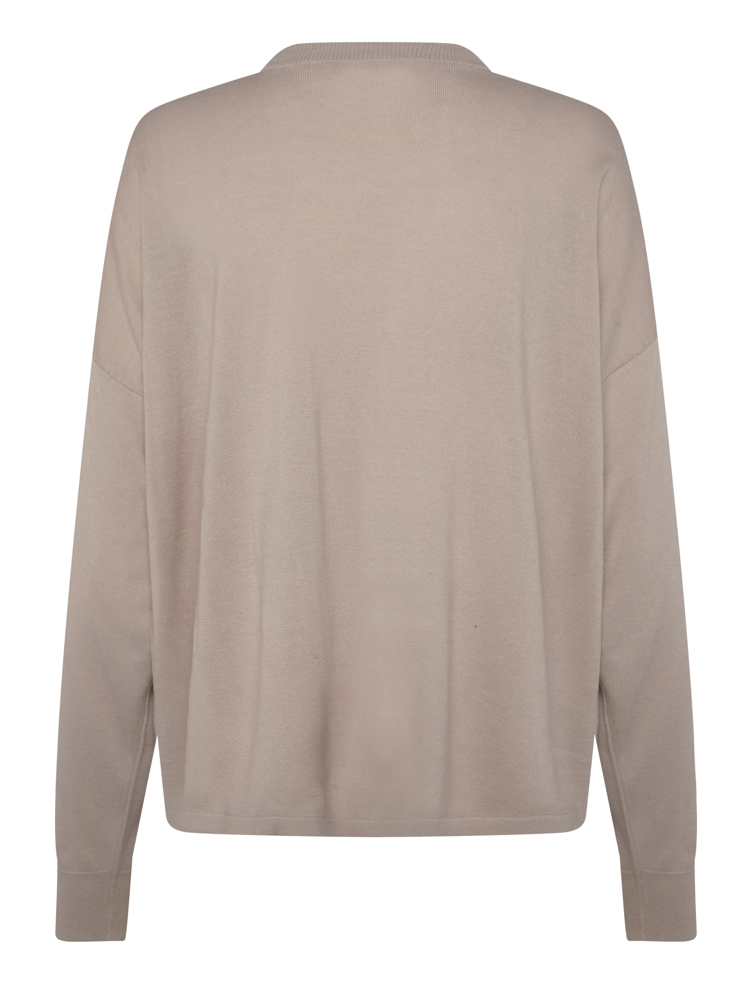 Davida Cashmere - Fine Knit Straight Sweater - herbstliche kleidung - light beige - 1