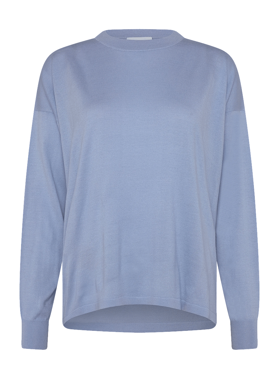Davida Cashmere - Fine Knit Straight Sweater - kaschmir - light blue - 0
