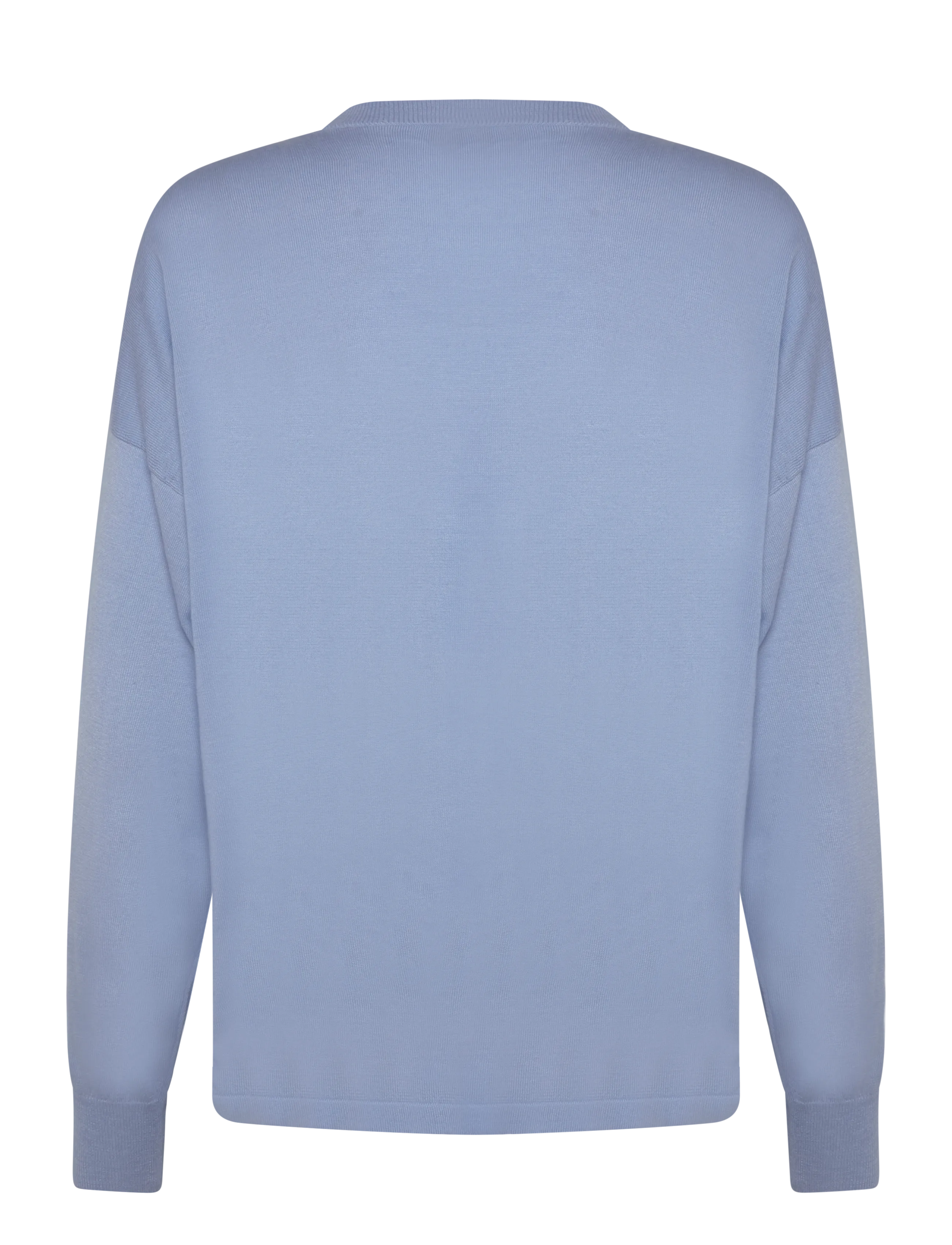 Davida Cashmere - Fine Knit Straight Sweater - herbstliche kleidung - light blue - 1