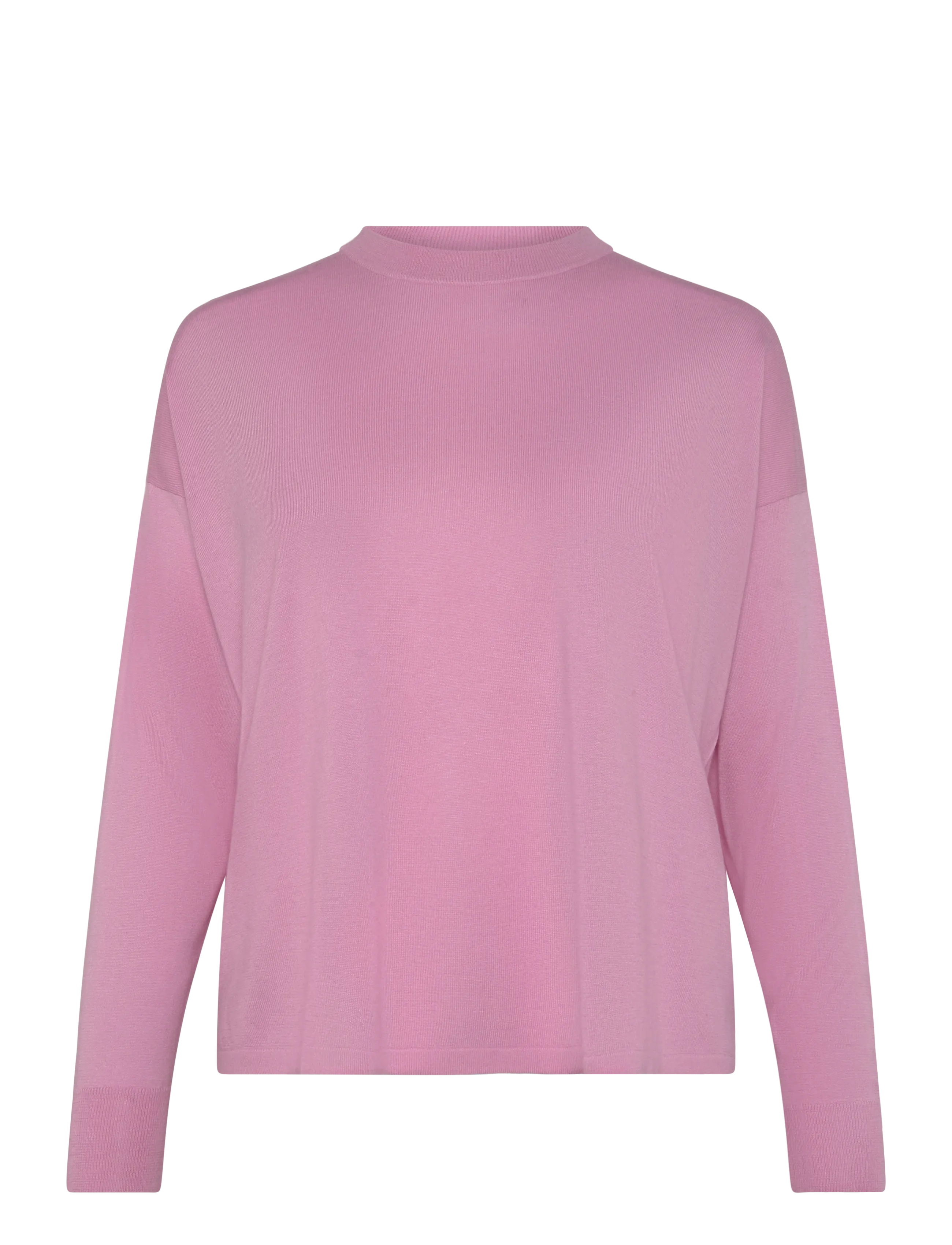 Davida Cashmere Fine Knit Straight Sweater - Knitwear - ROSE PINK / pink/rose