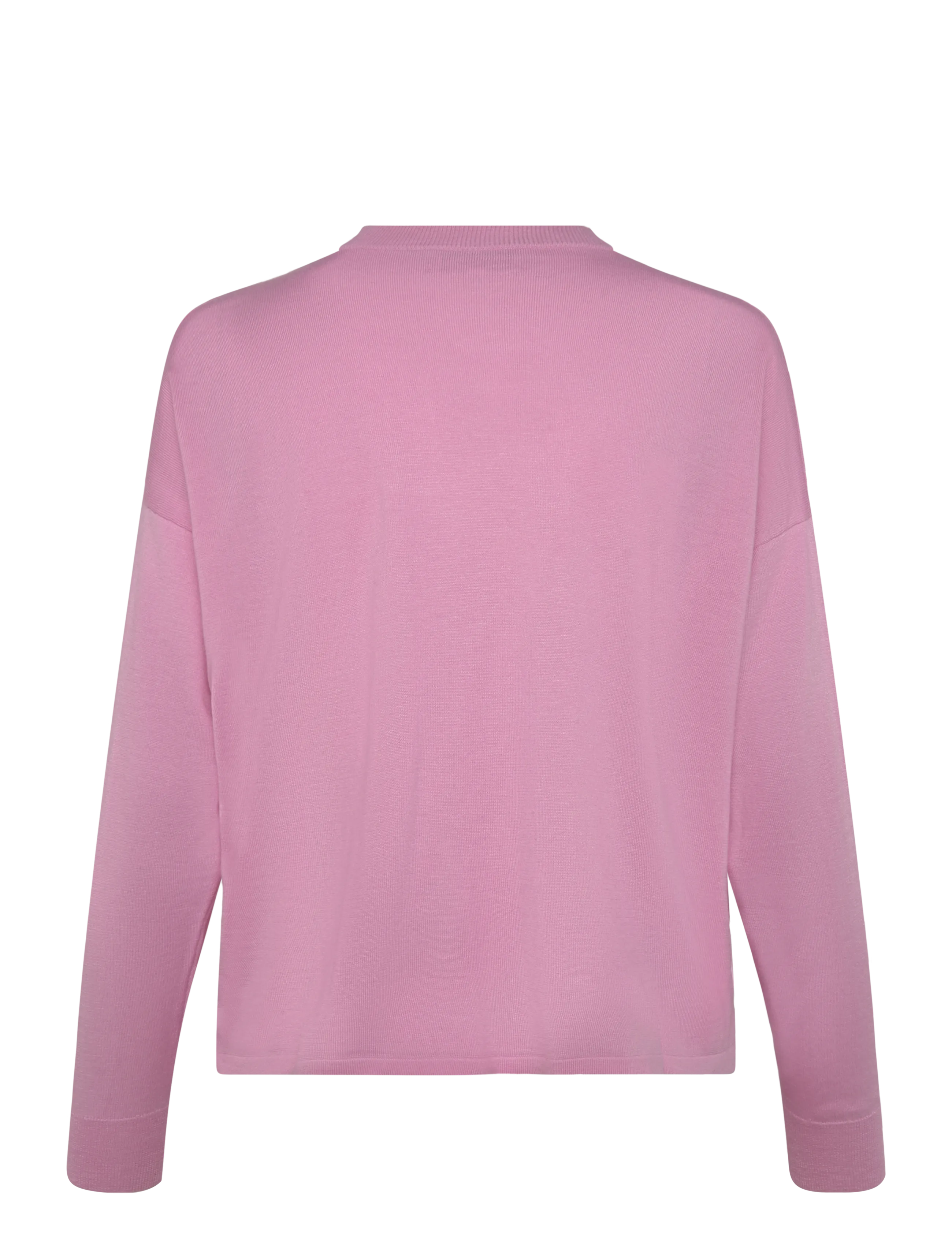 Davida Cashmere - Fine Knit Straight Sweater - cashmere - rose pink - 1