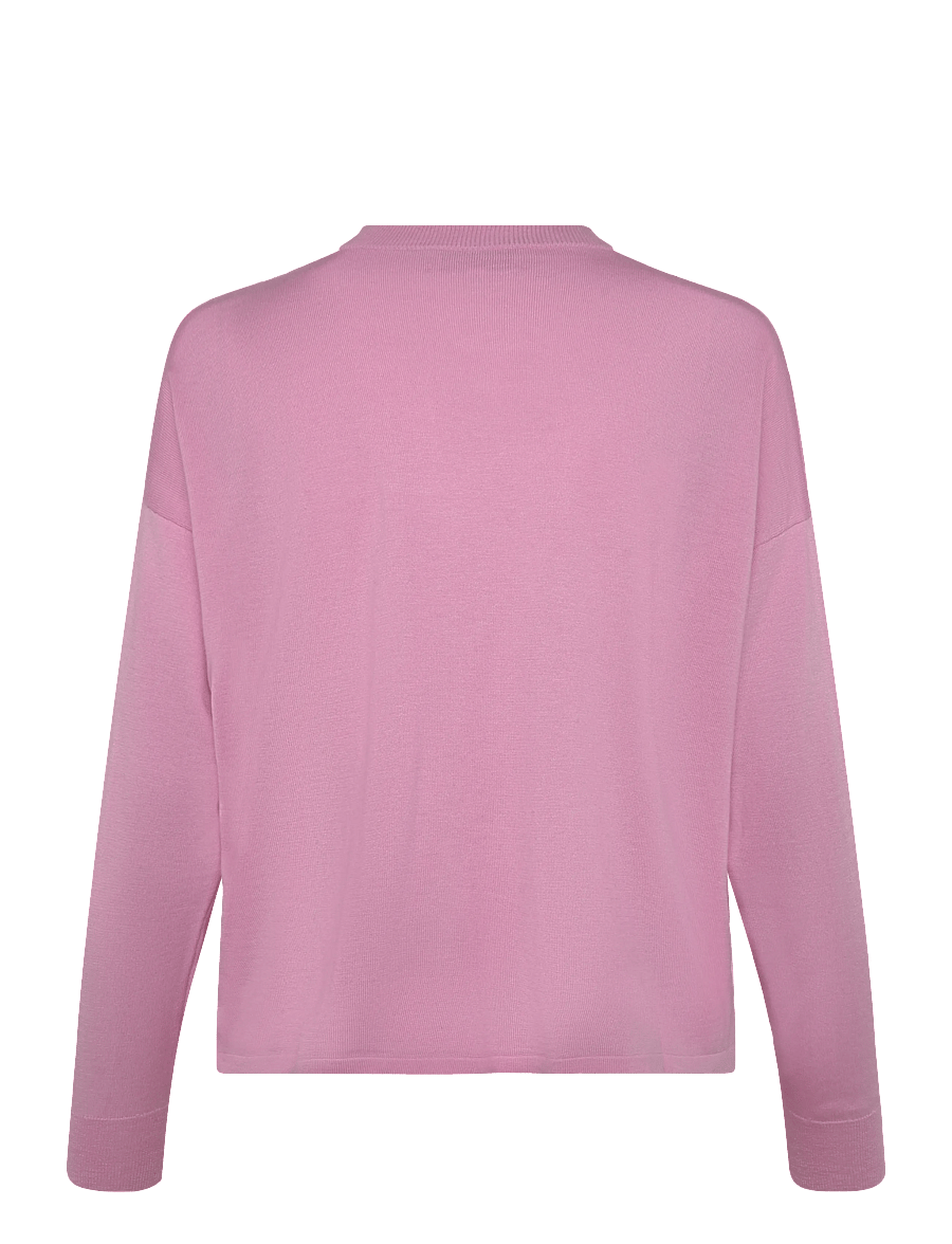 Davida Cashmere - Fine Knit Straight Sweater - kashmir - rose pink - 1