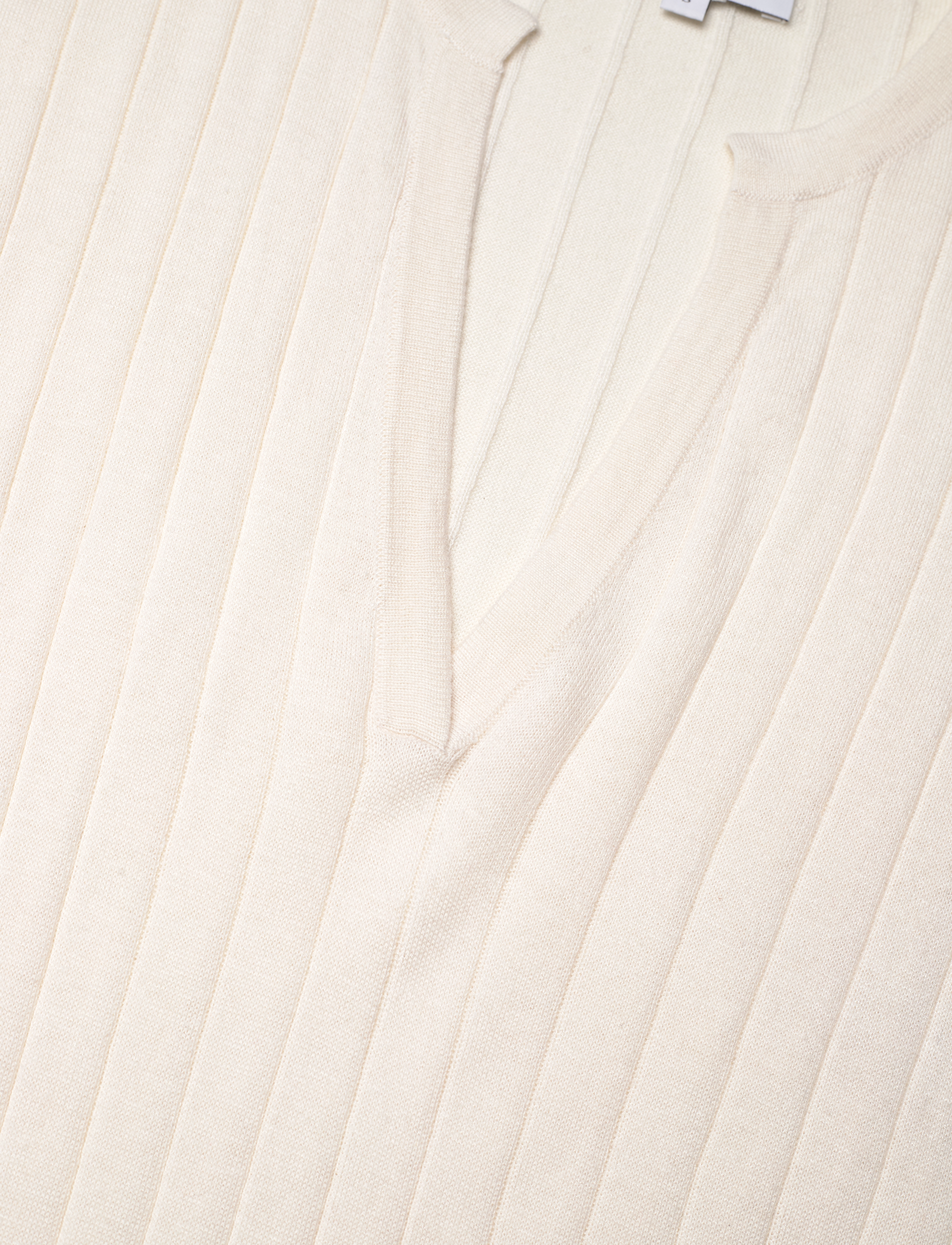 Davida Cashmere - Fine Knit Cap Sleeve Dress - white - 3
