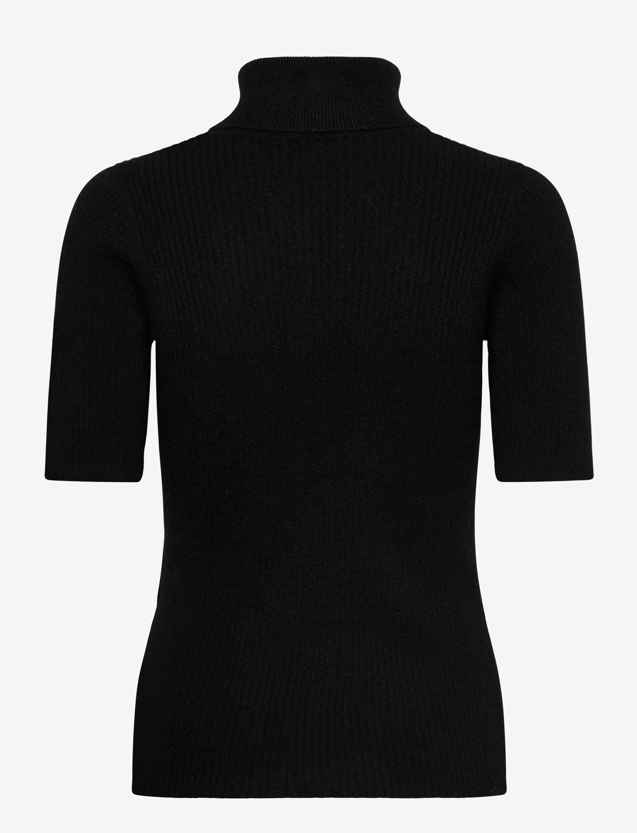 Davida Cashmere - Turtleneck Rib T-shirt - kaschmir - black - 2