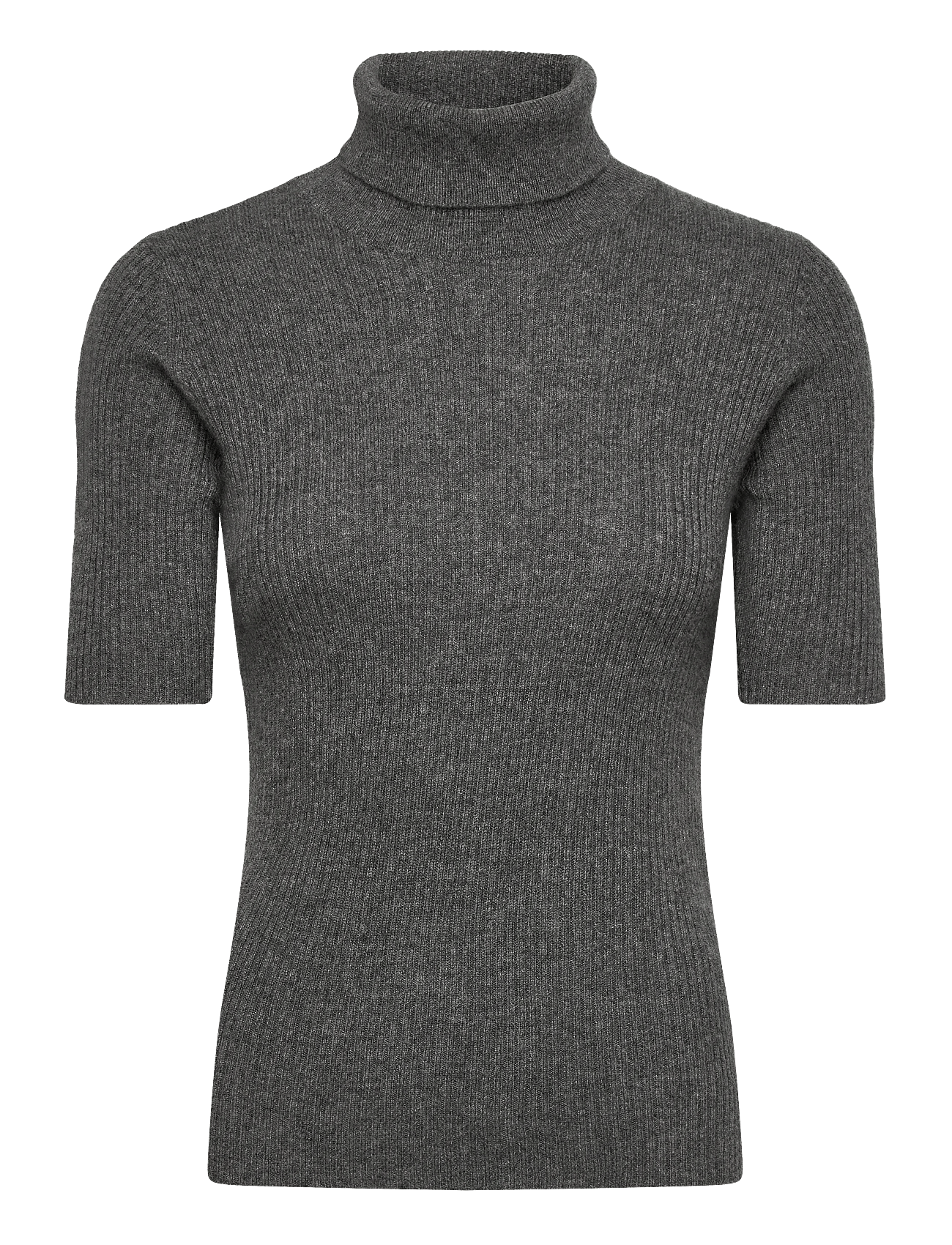 Davida Cashmere - Turtleneck Rib T-Shirt