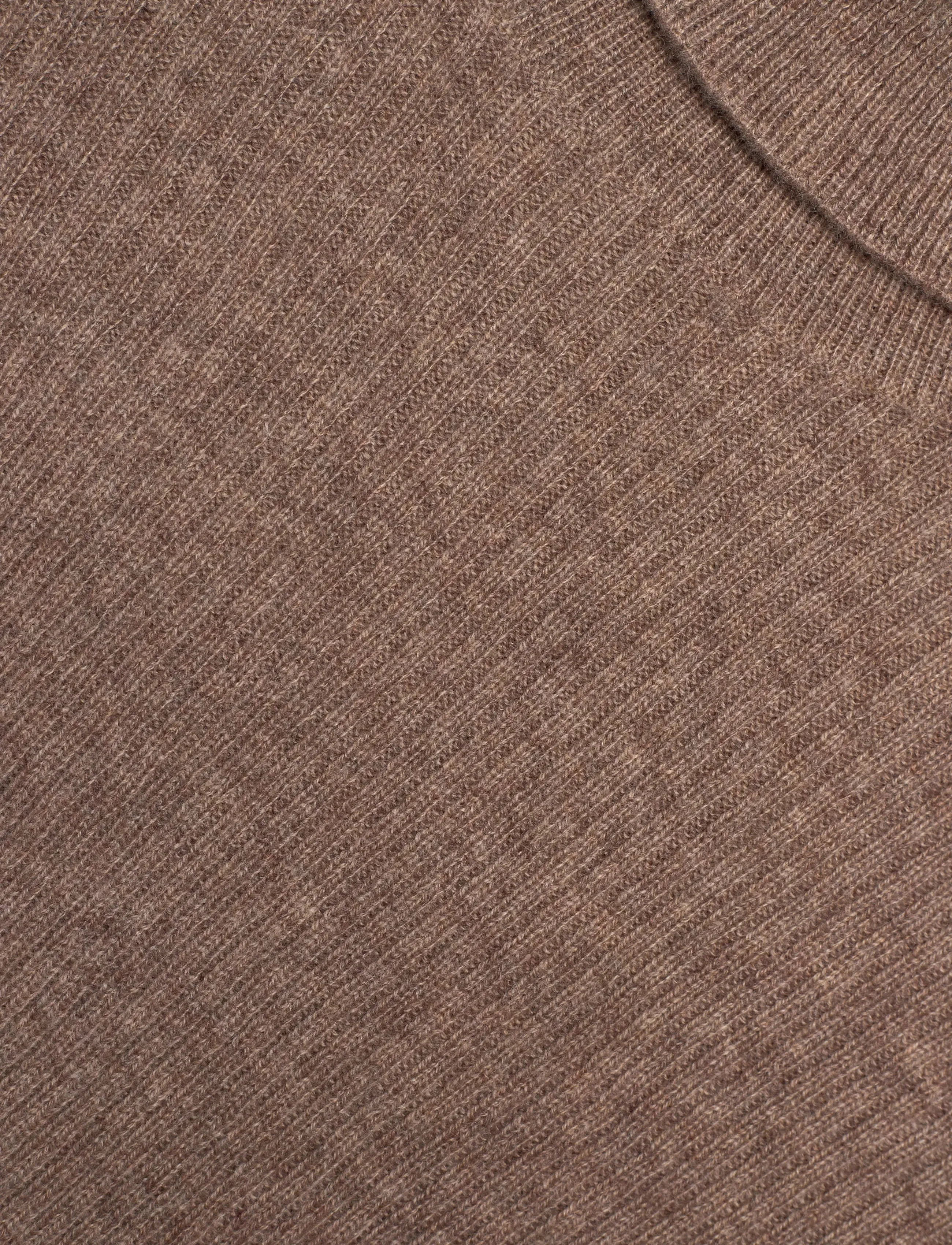 Davida Cashmere - Turtleneck Rib T-shirt - rullekraver - mink - 5