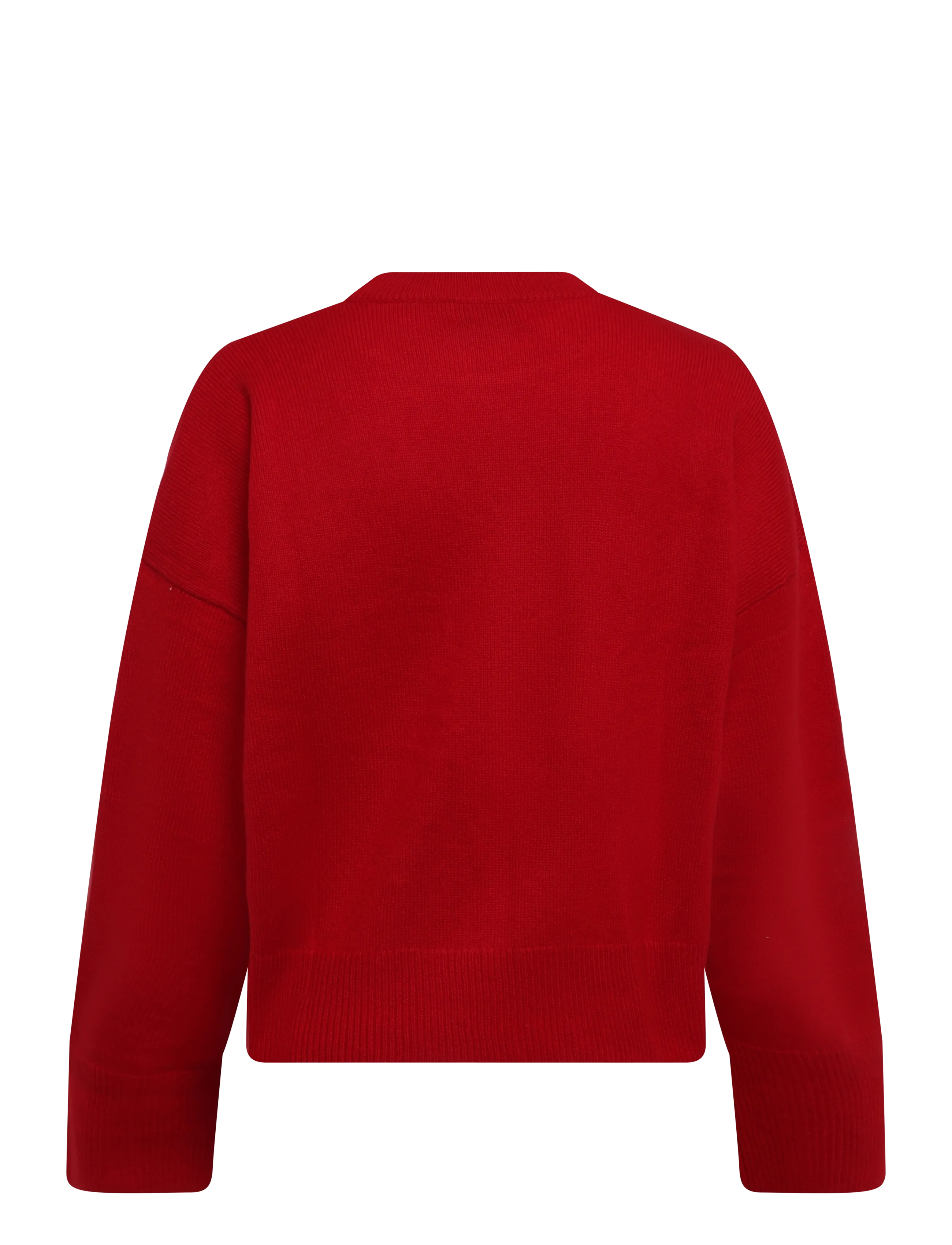 Davida Cashmere - boxy o-neck sweater - kaschmir - red - 1