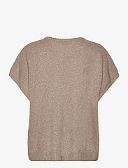Davida Cashmere - Cap Sleeve T-shirt - džemprid - mink - 1