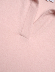 Davida Cashmere - Open Collar Cap Sleeve - polo shirts - light pink - 2