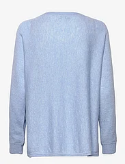 Davida Cashmere - Boat Neck Loose Sweater - džemperiai - blue fog - 1