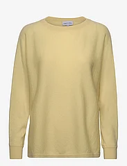 Davida Cashmere - Boat Neck Loose Sweater - pullover - citrus - 0