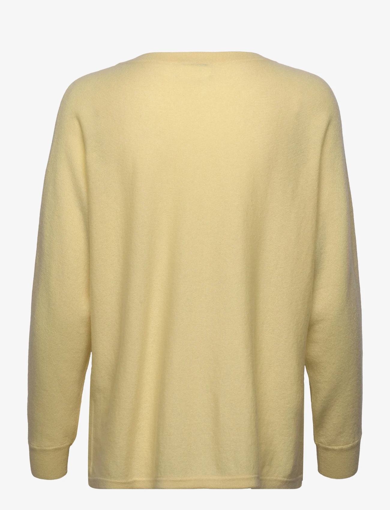 Davida Cashmere - Boat Neck Loose Sweater - pullover - citrus - 1