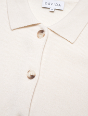 Davida Cashmere - Short Sleeve Cardigan - susegamieji megztiniai - white - 2