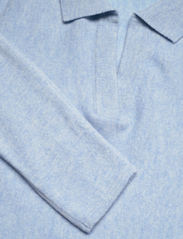 Davida Cashmere - Curved Open Collar - pullover - blue fog - 2