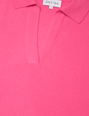 Davida Cashmere - Curved Open Collar - gebreide truien - candy pink - 2