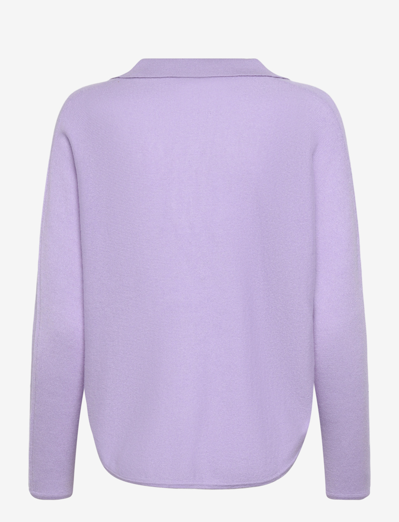 Davida Cashmere - Curved Open Collar - trøjer - lavender - 2