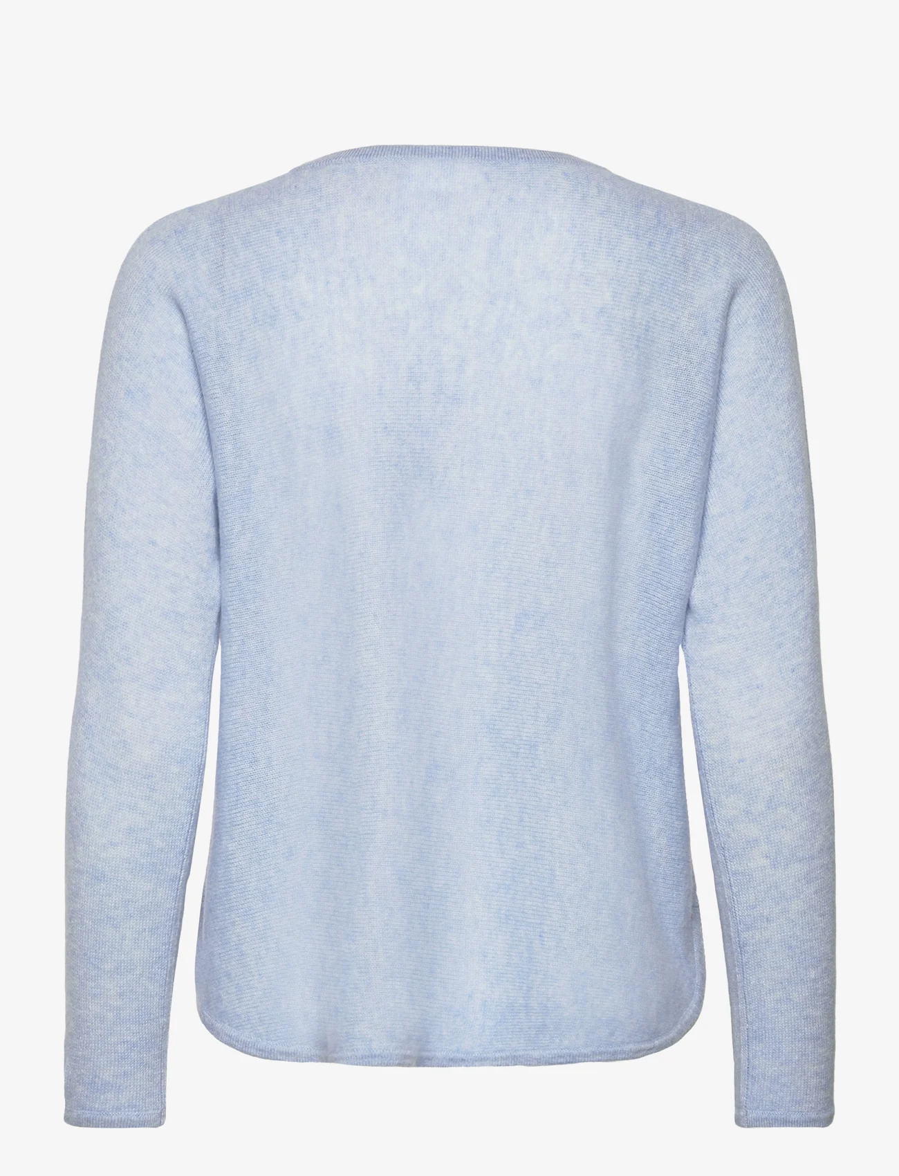 Davida Cashmere - Curved Sweater Loose Tension - džemperi - blue fog - 1