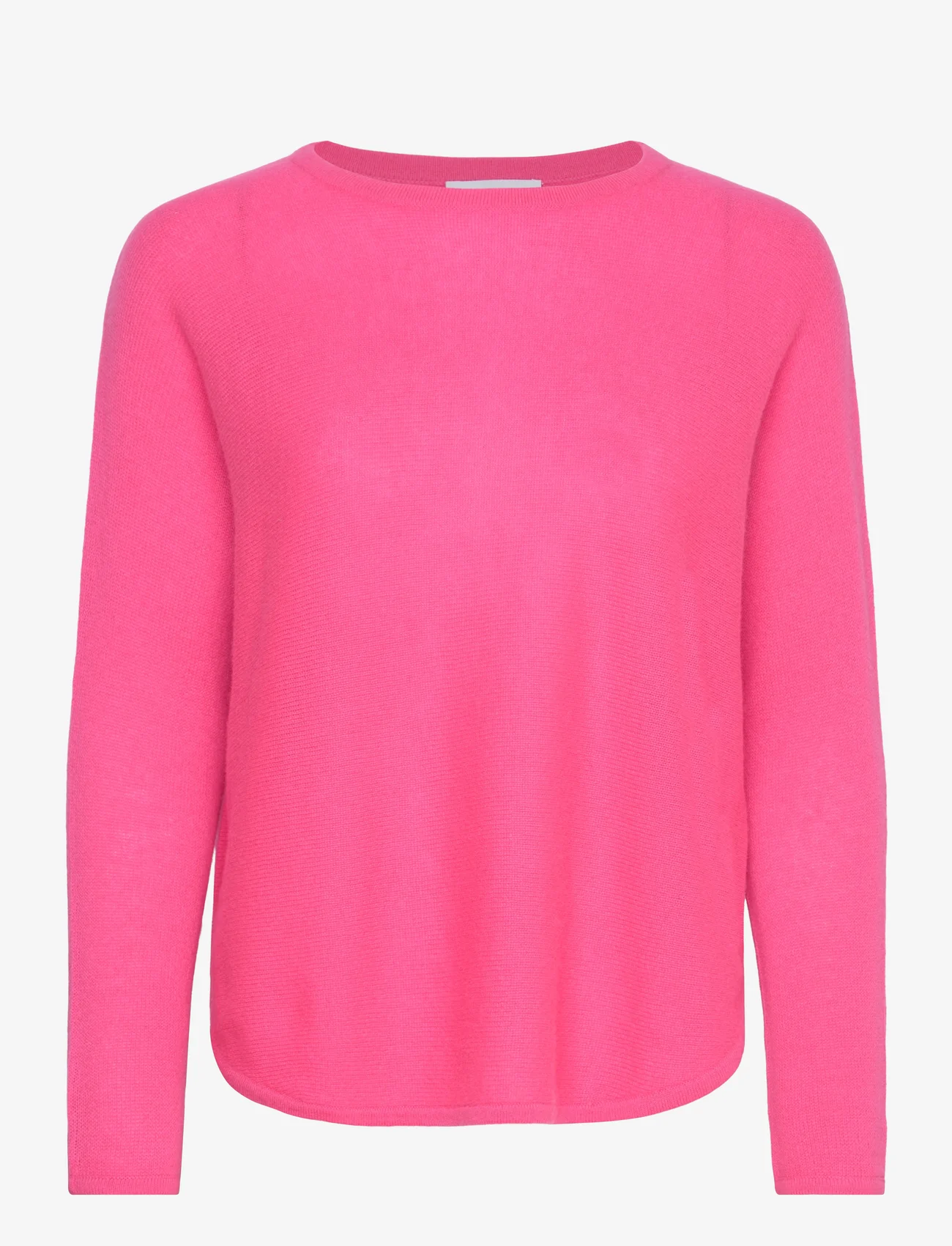 Davida Cashmere - Curved Sweater Loose Tension - swetry - candy pink - 0