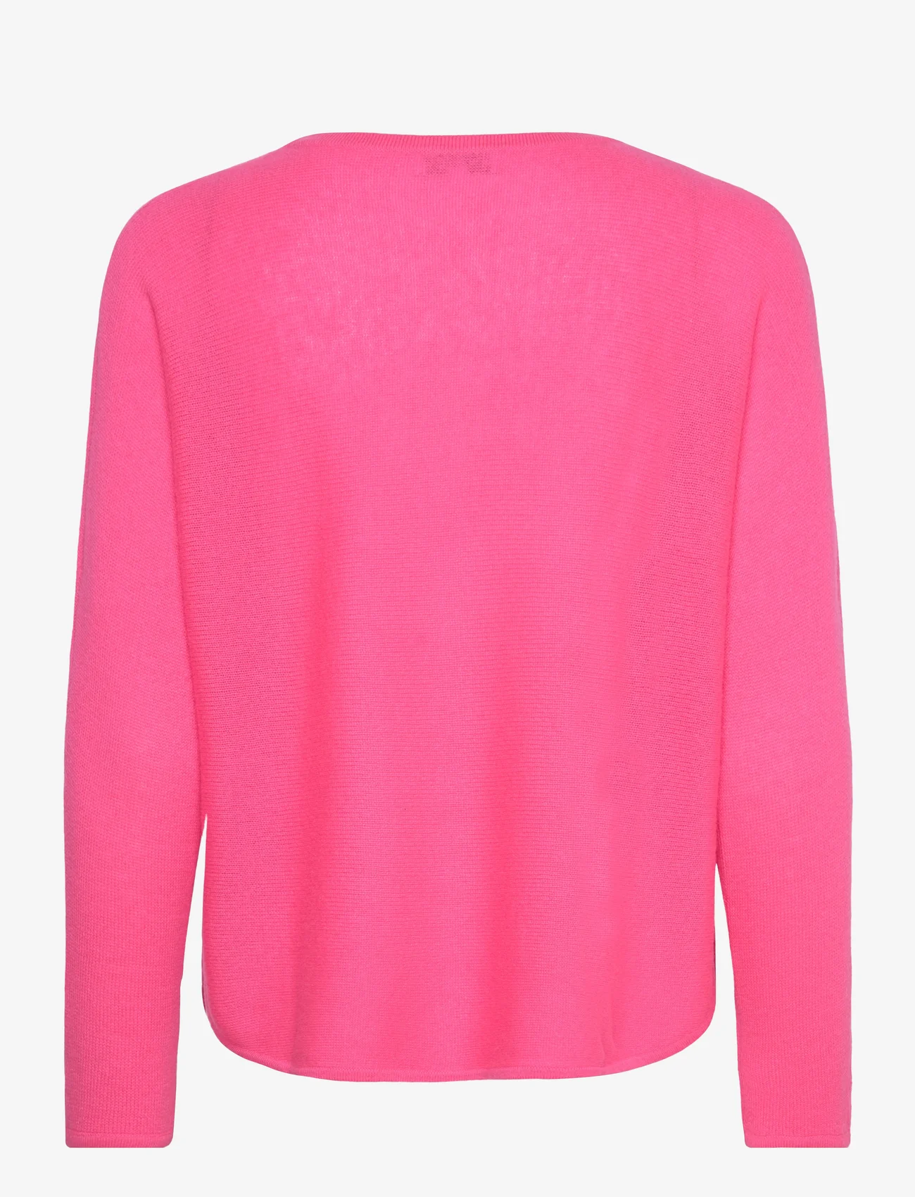 Davida Cashmere - Curved Sweater Loose Tension - strikkegensere - candy pink - 1