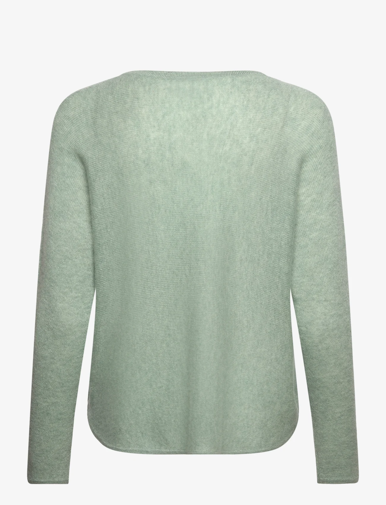 Davida Cashmere - Curved Sweater Loose Tension - swetry - sage - 1