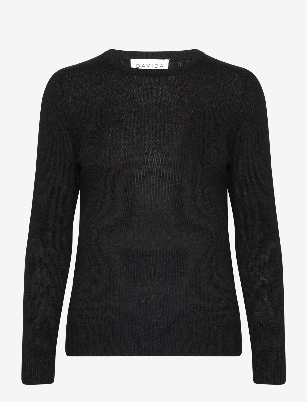 Davida Cashmere - Basic Sweater Loose Sweater - herbstliche kleidung - black - 0