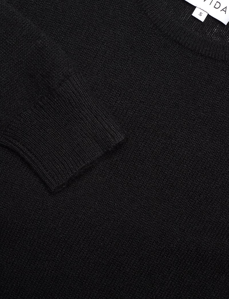 Davida Cashmere - Basic Sweater Loose Sweater - cashmere - black - 2