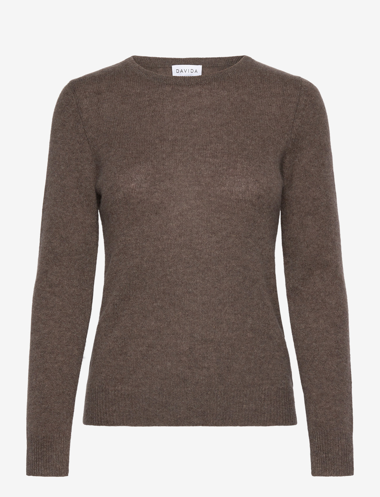 Davida Cashmere - Basic Sweater Loose Tension - trøjer - cacao - 0