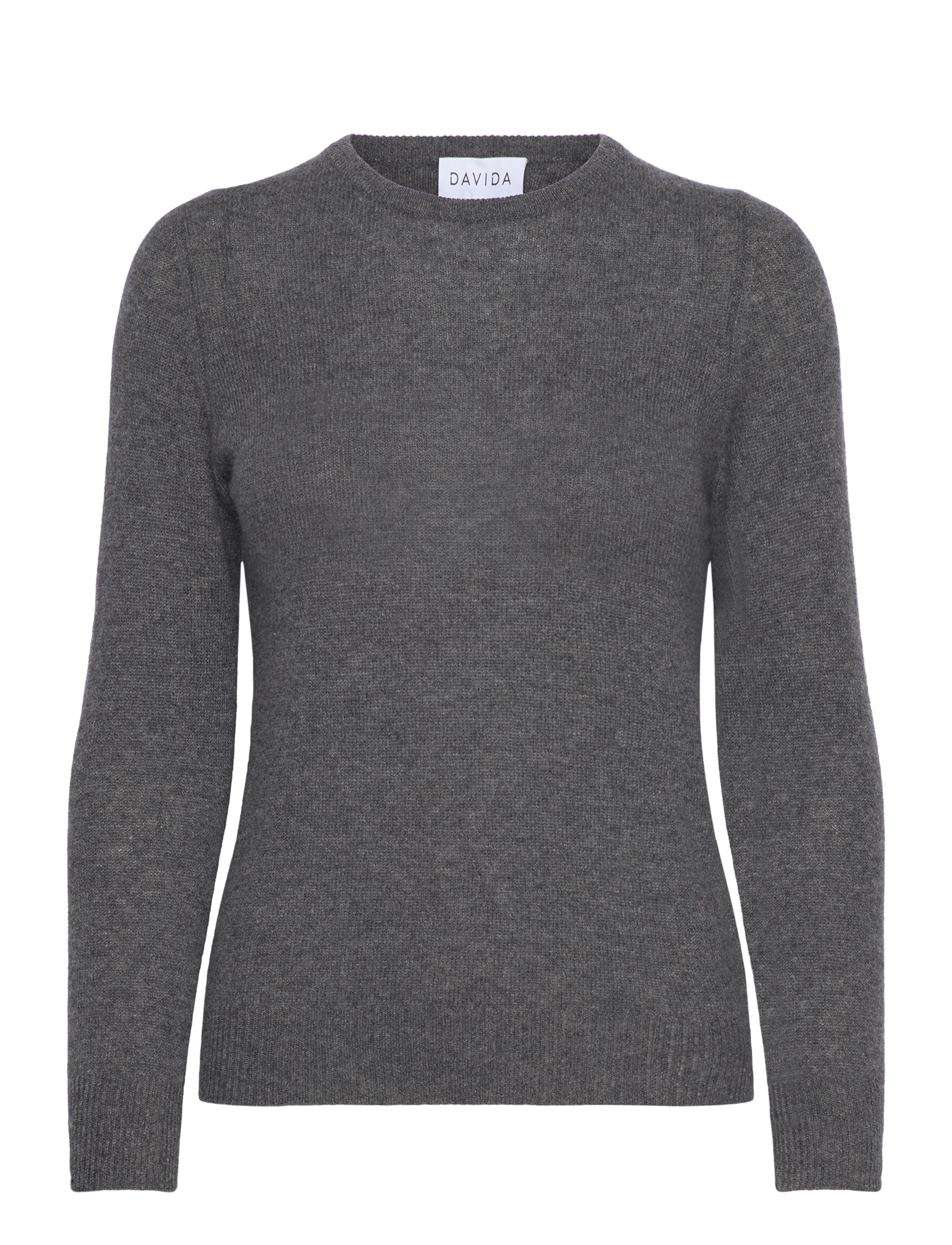 Davida Cashmere Basic Sweater Loose Tension, S, Knitwear, Grau - Jumpers, Frauen