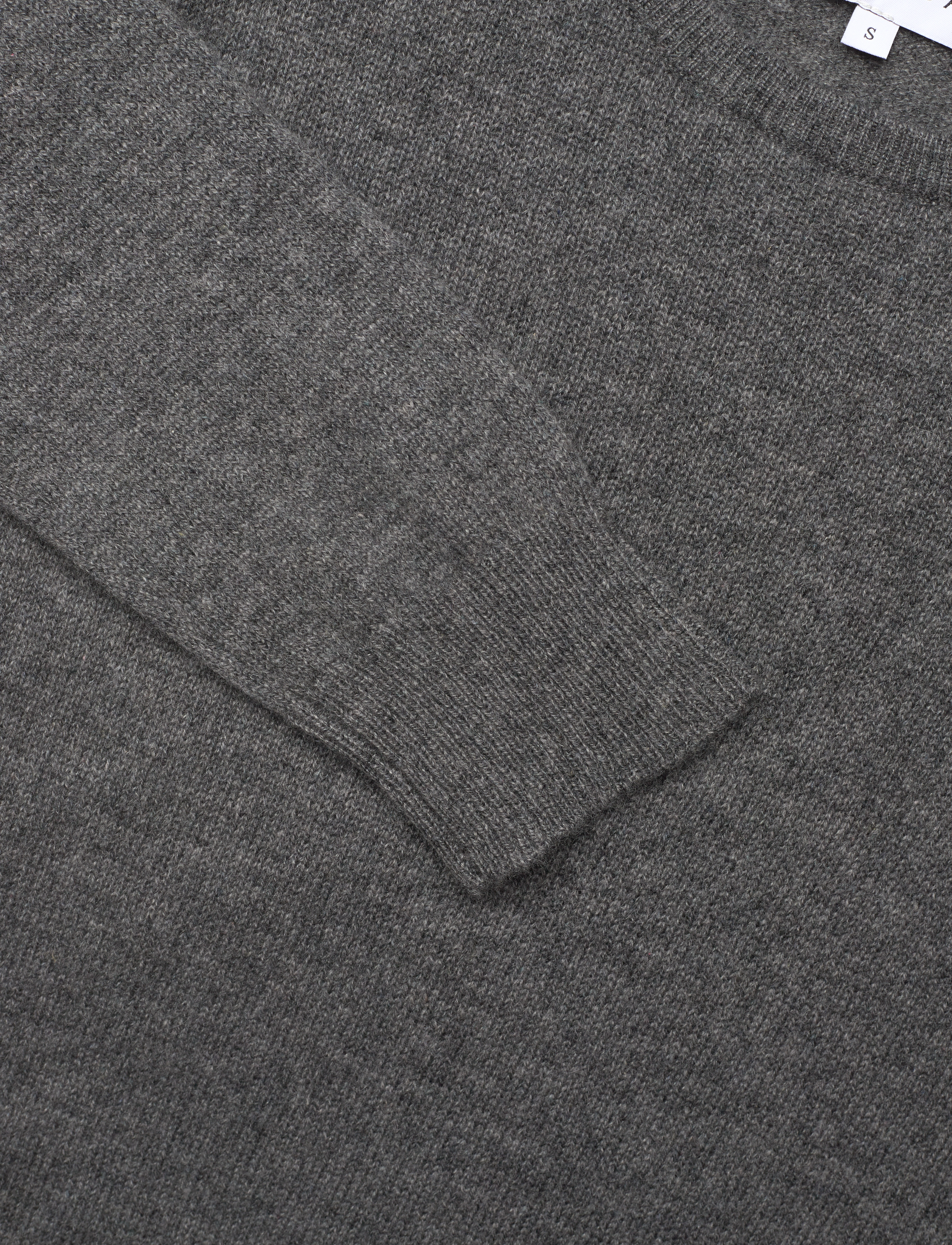 Davida Cashmere - Basic Sweater Loose Tension - tröjor - dark grey - 2